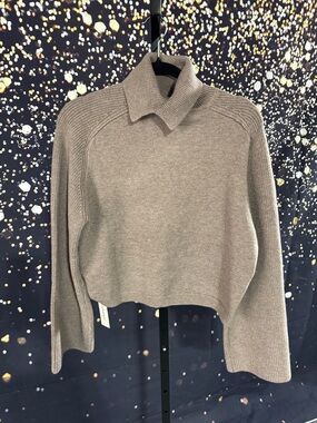 Commense Taupe Cropped Turtleneck Sweater NWT